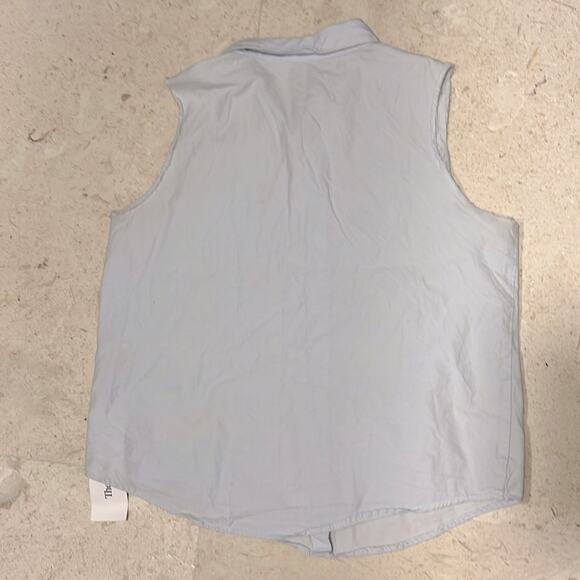 $440 ACNE ACNE STUDIO sleeveless washed out light blue shirt 36 US-S - Picture 6 of 8